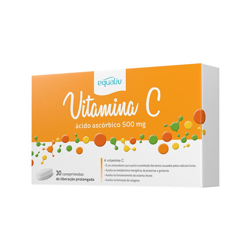Vitamina C 500mg Equaliv 30 Comprimidos de Liberação Prolongada