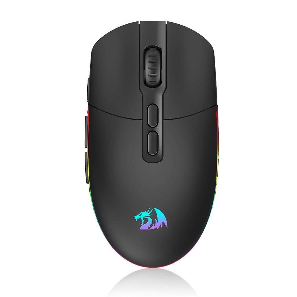 Mouse Gamer Sem Fio Redragon Invader Pro, RGB, 10000 DPI, 9 Botões, Wireless, Preto - M719RGB-PRO