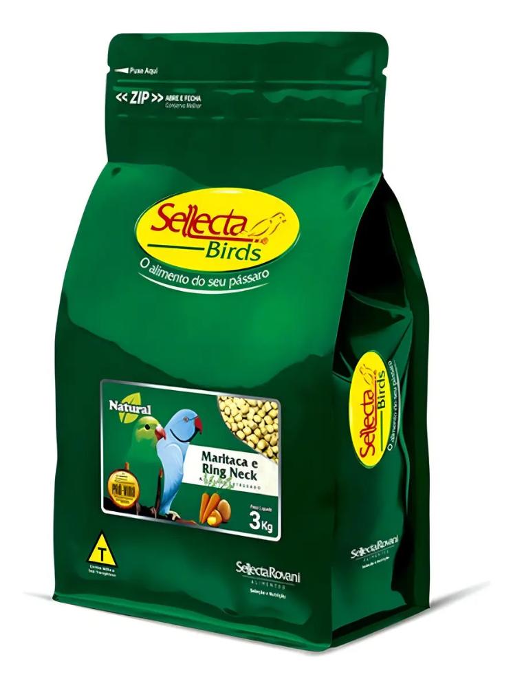 Sellecta Natural Maritaca E Ring Neck Extrusado - 3kg