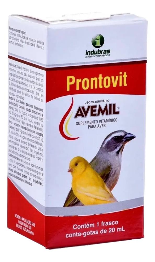 Avemil Prontovit - Suplemento Vitamínico Para Aves - 20ml