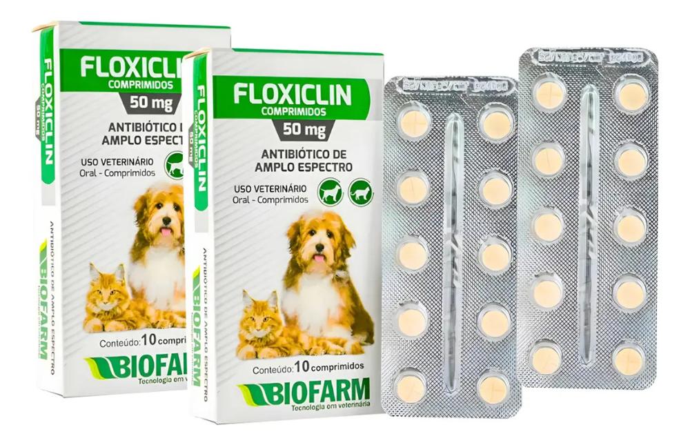 Kit 2 Floxiclin Suplemento Vitamina 50mg Antibiótico
