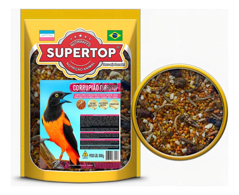 Ração Supertop Corrupião Turbotop 500g