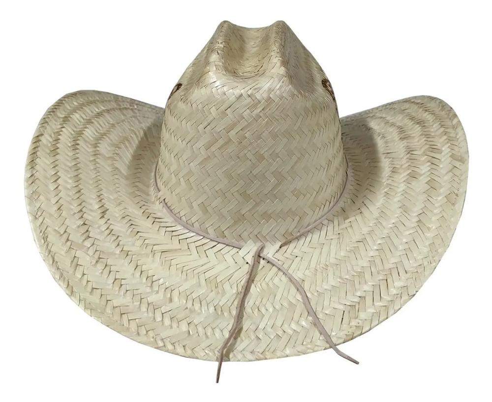 Chapéu Arizona De Palha Modelo Luxo Top Estilo Palha Único: 58 Cm