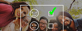 Grupo de pessoas sorridentes