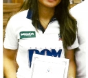 A atleta itapetiningana Letícia Mari Konno, dezesseis anos, especialista em badminton (uma espécie de tênis) homenageada pela Câmara Municipal, no último onze (setembro) / Foto: Leiko Konno