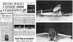 Um dos jornais da época que noticiaram a invenção de Aristides Warto / Publicação descreveu os modelos dos aparelhos aeronáuticos idealizados