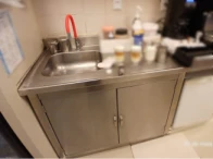 Miniatura 1 de 1 Pia de uma cuba em inox com tampo e balcão