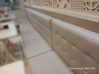 Miniatura 2 de 2 Estofados longos tipo booth - cinza