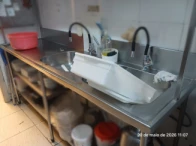 Miniatura 3 de 1 Pia inox com duas cubas grandes