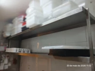 Miniatura 5 de Prateleira de inox com dois níveis