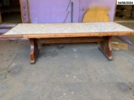 Miniatura 1 de Mesa em jatobá com tampo de azulejo - Campo Grande/MS