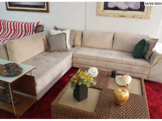 Lote c/ sofás, poltrona, frigobar - São Bernardo do Campo/SP