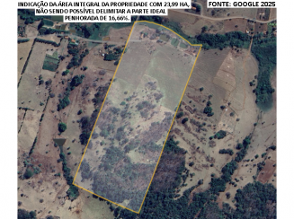 16,66% de Fazenda c/ área de 23,99ha - Anicuns/GO