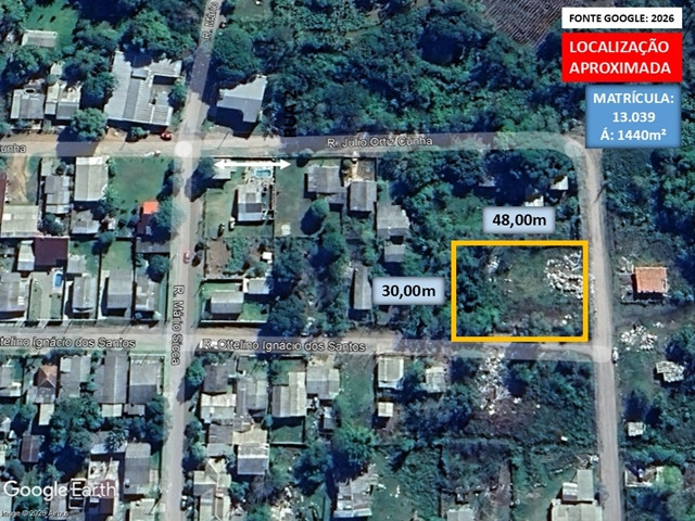Terreno c/aprox. 1.440m² -  Lot. Vila Lindos Aires