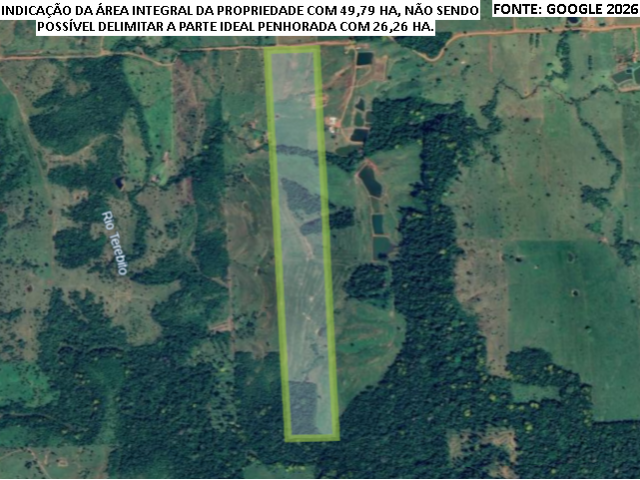 Parte ideal de sítio c/ 26,26 ha  - Alta Floresta D'Oeste/RO