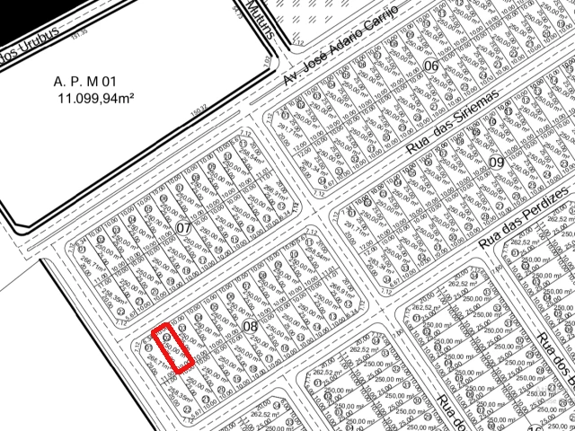 Terreno c/ área de 250m² - Mineiros/GO