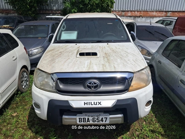 I/TOYOTA HILUX CD4X4 SRV - 10/10 - Branca - Sucata- Depósito