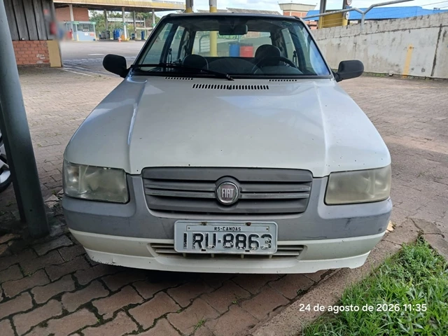 Foto 1 de Fiat/Uno Mille Economy - 11/12 - Branca - Flex