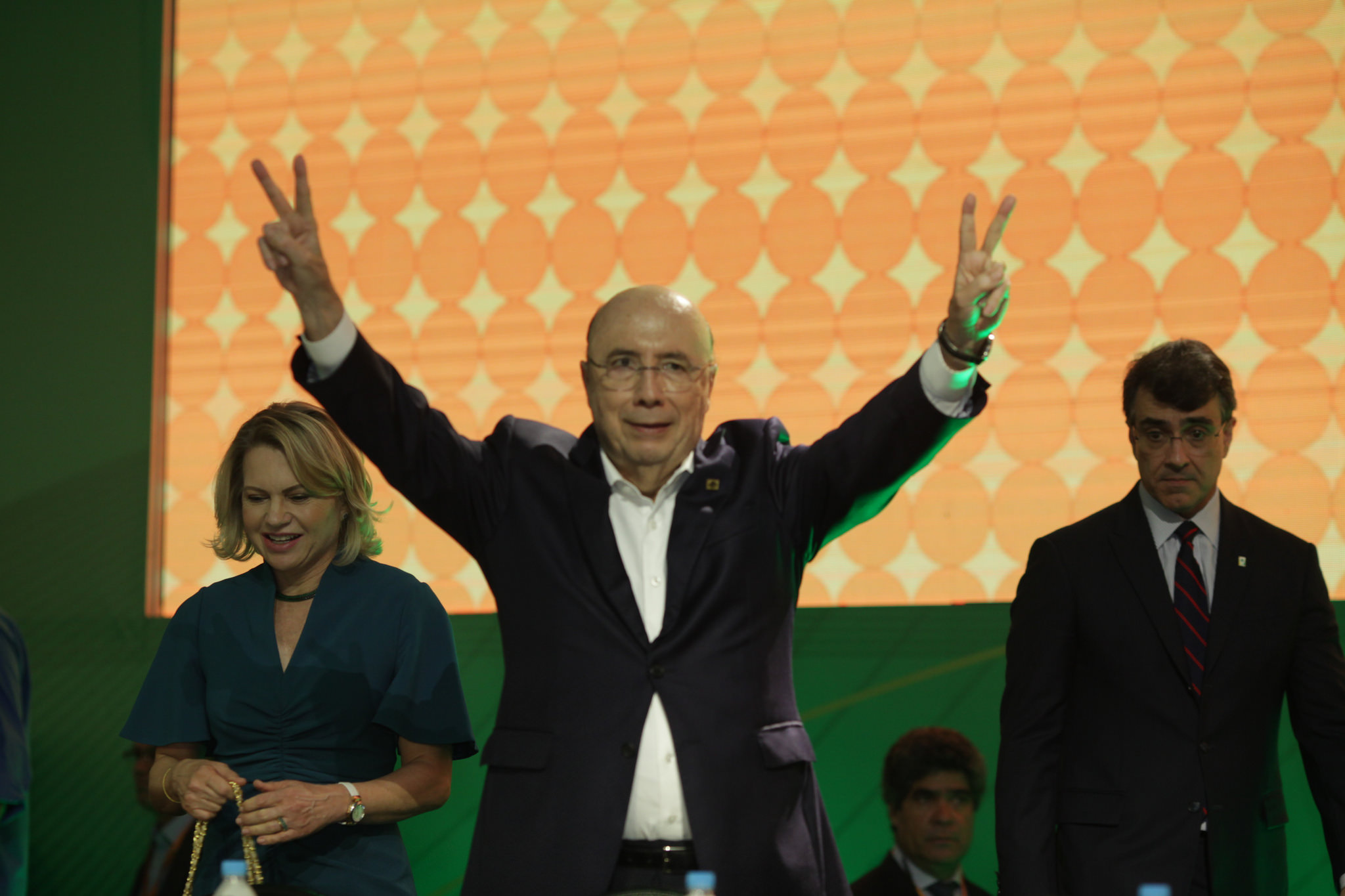 Meirelles admitiu que seu vice poderá ser do próprio MDB, mas afirmou que não estava discutindo nomes