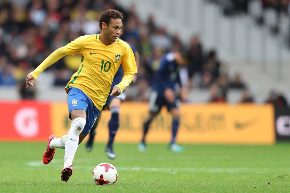 Neymar marcou um dos gols da vitória por 3 a 1 sobre o Japão