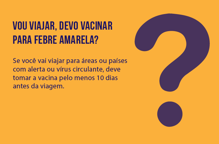 Viajantes devem se vacinar caso forem para regiões com possíveis casos da doença