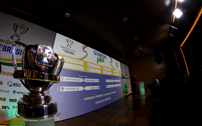 Sorteio definiu as partidas das quartas de final da Copa do Brasil