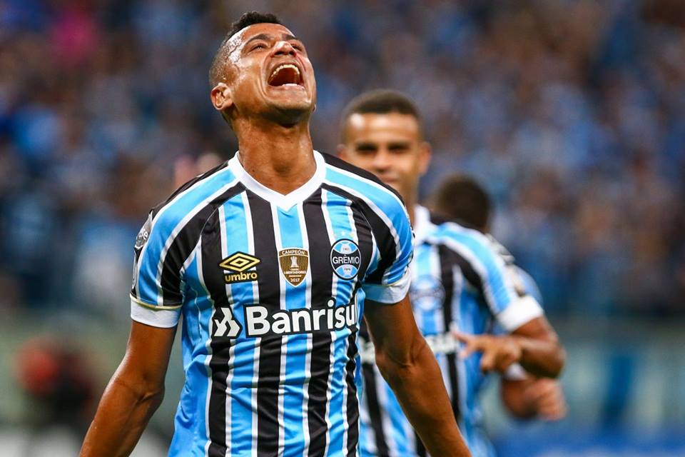 Cícero marcou o quinto gol da goleada gremista em cima do Cerro Porteño / Créditos: Lucas Uebel Cícero marcou o quinto gol da goleada gremista em cima do Cerro Porteño