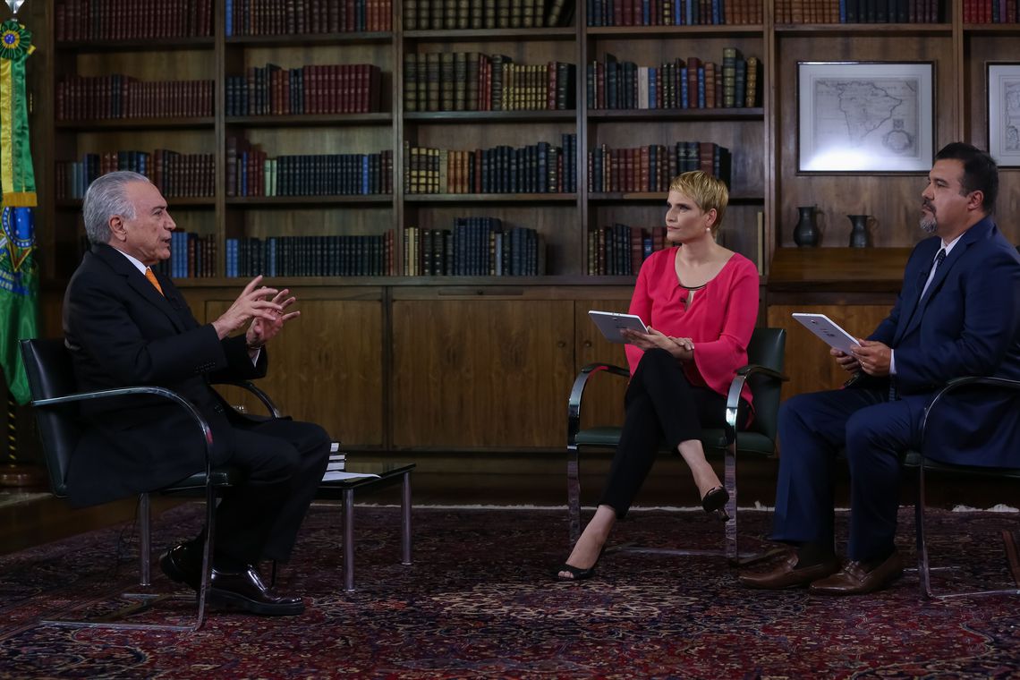 Temer concedeu entrevista à EBC