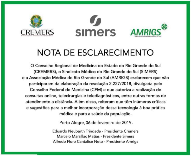 Telemedicina - CREMERS