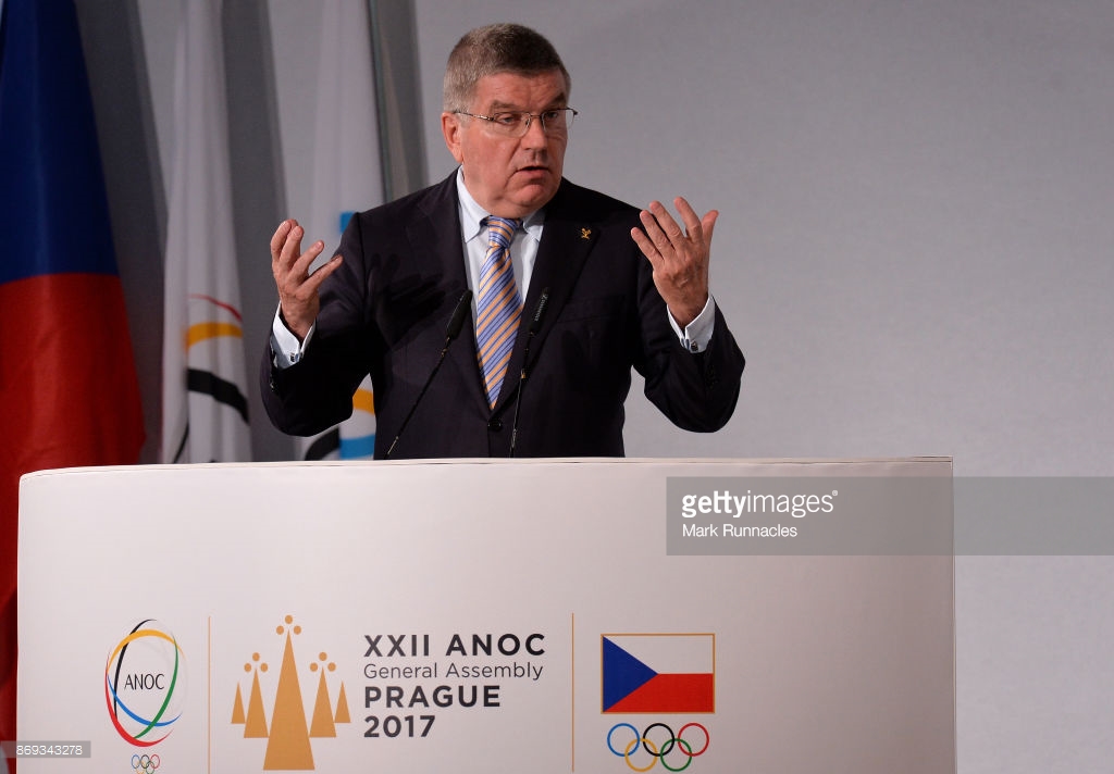 Thomas Bach discursou em evento sobre o manual contra abusos e assédios