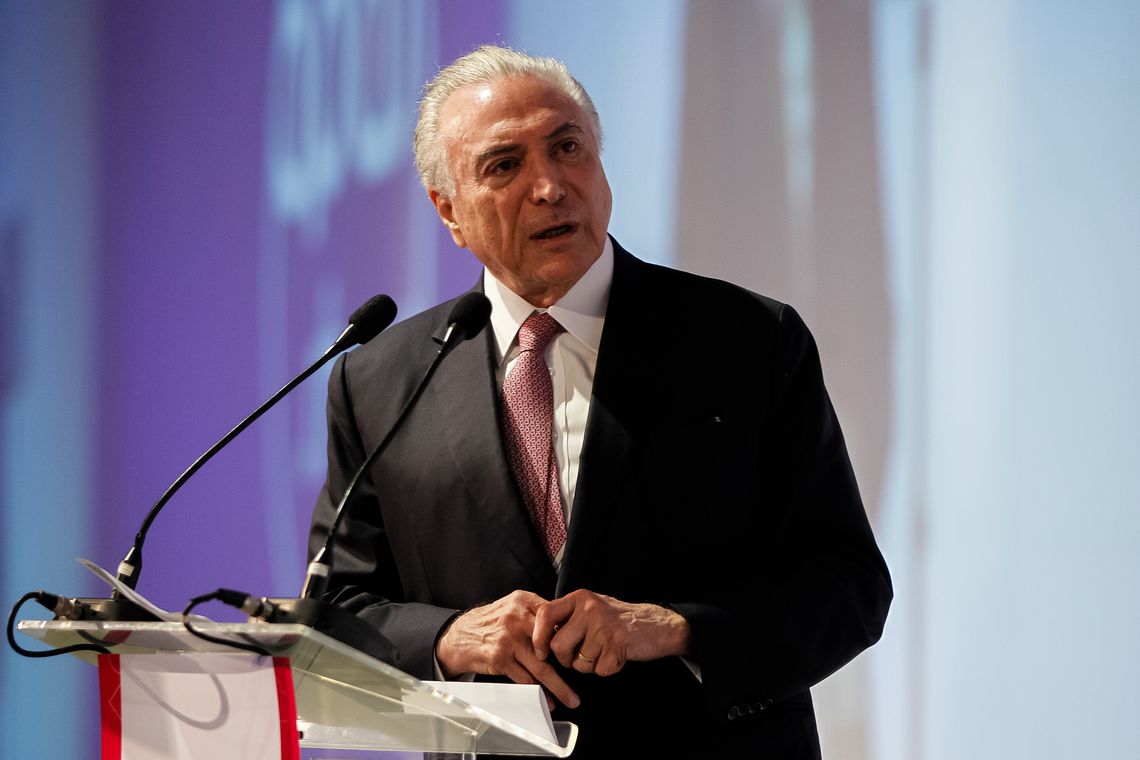 O presidente Michel Temer participa da cerimônia de abertura da APAS Show 2018, em São Paulo./Foto: Marcos Corrêa/PR