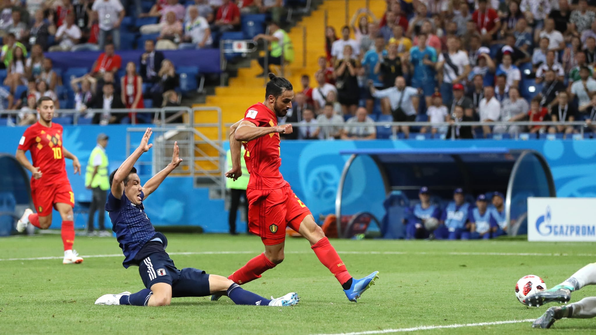 Bélgica chegou a estar perdendo por dois a zero, mas virou o jogo contra o Japão e enfrenta o Brasil na próxima fase