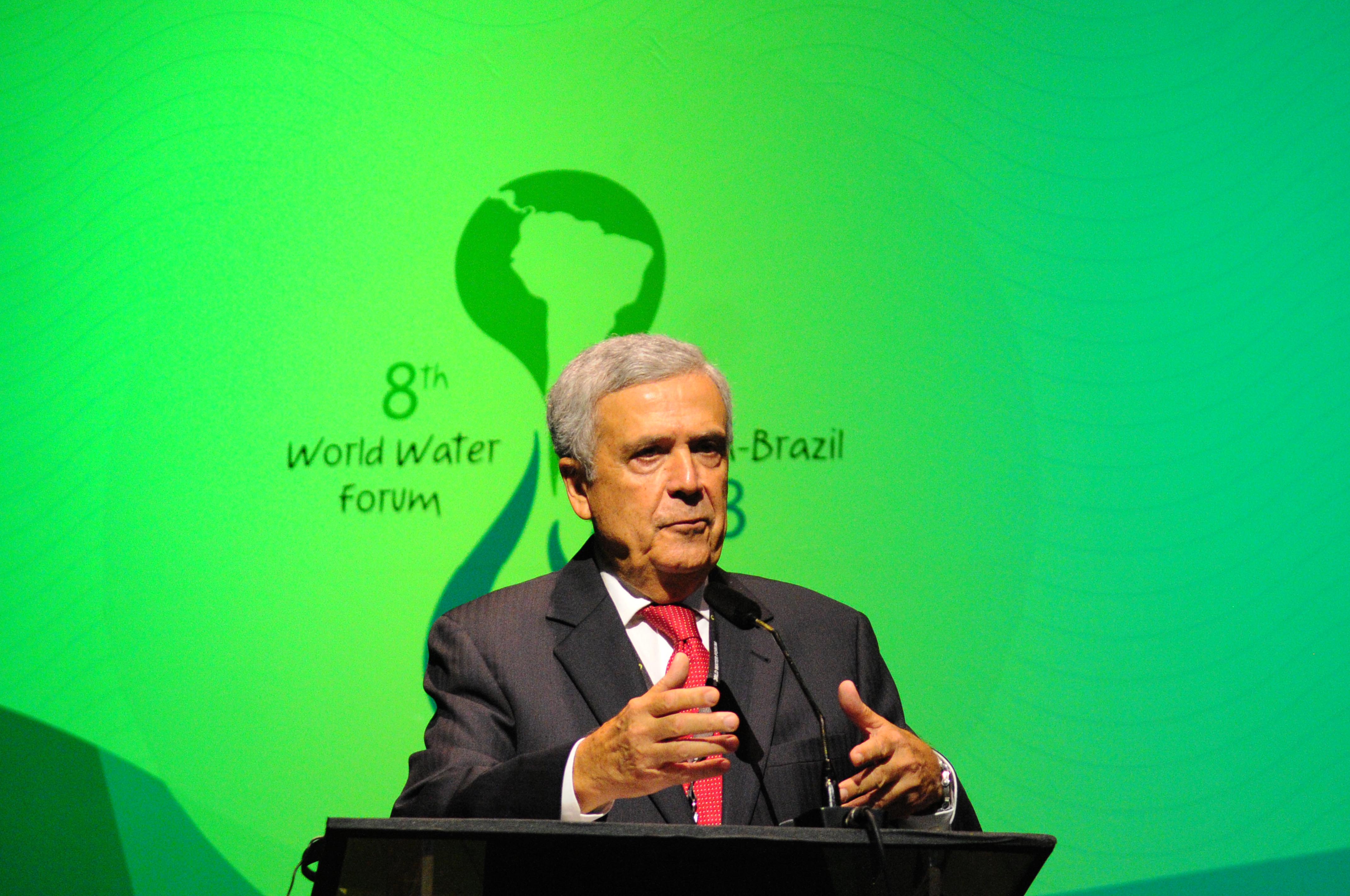 Presidente do Conselho Mundial da Água, Benedito Braga agradeceu a presença e o engajamento daqueles que trabalharam ou compareceram ao evento - Foto: Dênio Simões/Agência Brasilia Presidente do Conselho Mundial da Água, Benedito Braga agradeceu a presença e o engajamento daqueles que trabalharam ou compareceram ao evento