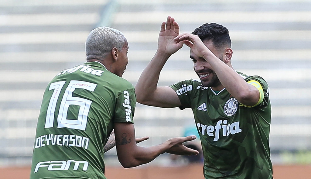 Bruno Henrique marcou duas vezes e garantiu a vitória palmeirense / Créditos: Reprodução Palmeiras Bruno Henrique marcou duas vezes e garantiu a vitória palmeirense