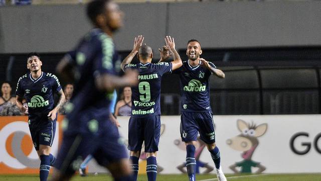 Leandro Pereira marcou o gol da vitória da Chape / Créditos: Marcos Ríboli Leandro Pereira marcou o gol da vitória da Chape