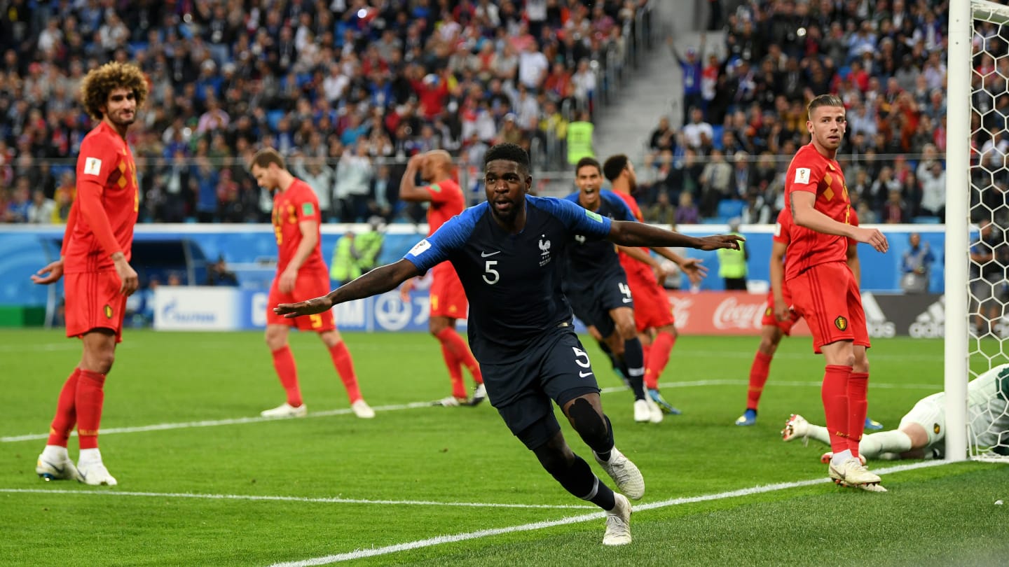 Umtiti marcou o gol da vitória da França em cima da Bélgica