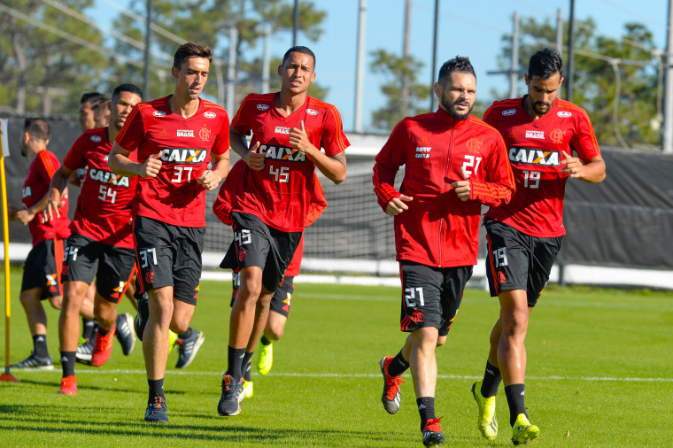 Fla treina para enfrentar o Ajax, da Holanda / Créditos: Alexandre Vidal Fla treina para enfrentar o Ajax, da Holanda