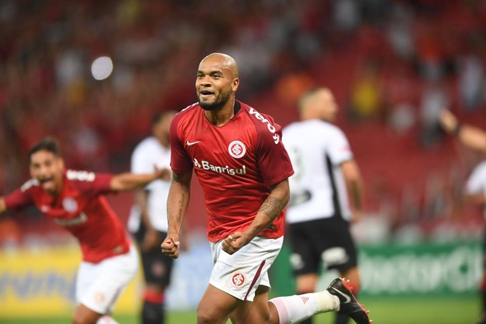 Rodrigo Moledo marcou o gol da vitória Colorada / Créditos: Reprodução Internacional Rodrigo Moledo marcou o gol da vitória Colorada