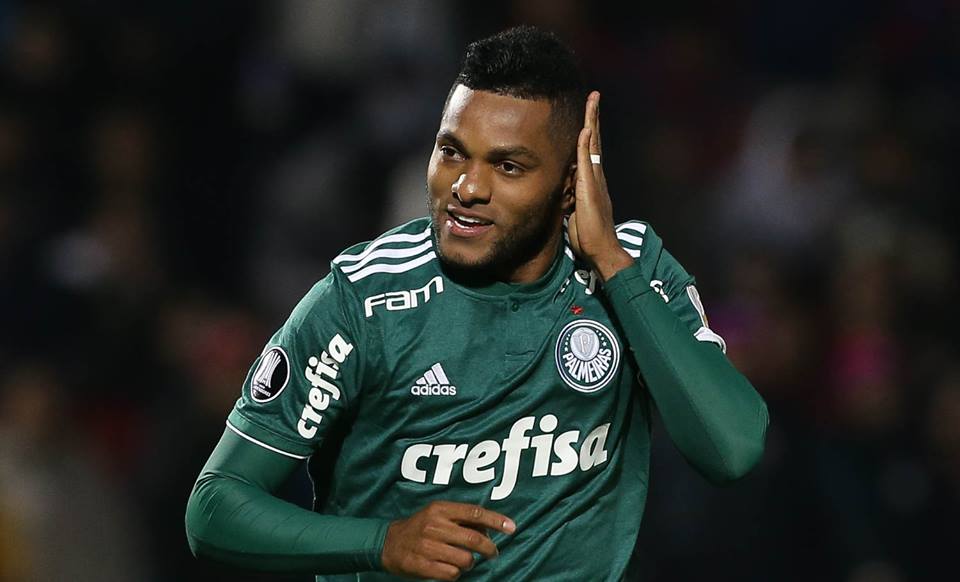 Borja marcou dois e garantiu a vitória do Palmeiras contra o Cerro Porteño / Créditos: Cesar Greco Borja marcou dois e garantiu a vitória do Palmeiras contra o Cerro Porteño