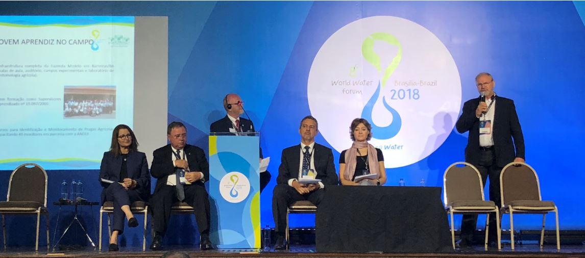 Durante participação no Fórum Mundial da Água, Blairo Maggi fez questão de explicar que o Brasil é um grande produtor agrícola e “usa na irrigação muito pouco da água subterrânea ou da água de rios”
