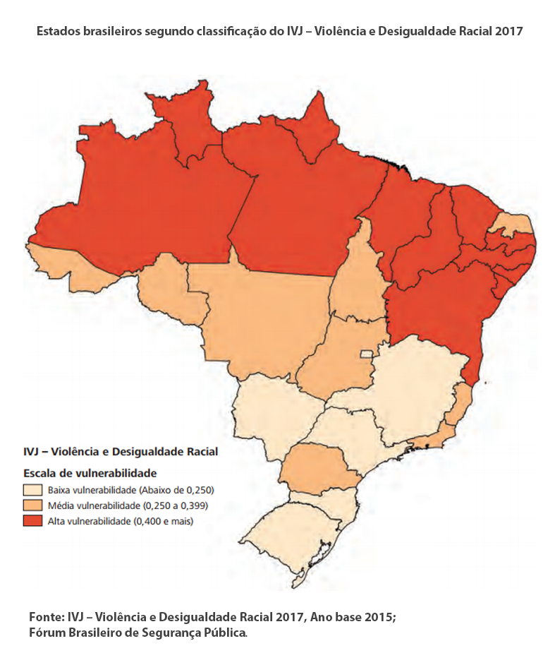 Regiões Norte e Nordeste são os locais com mais risco para jovens negros