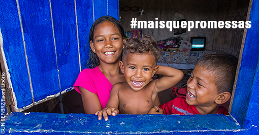 Imagem de divulgação da campanha/ Créditos: Reprodução Unicef Imagem de divulgação da campanha