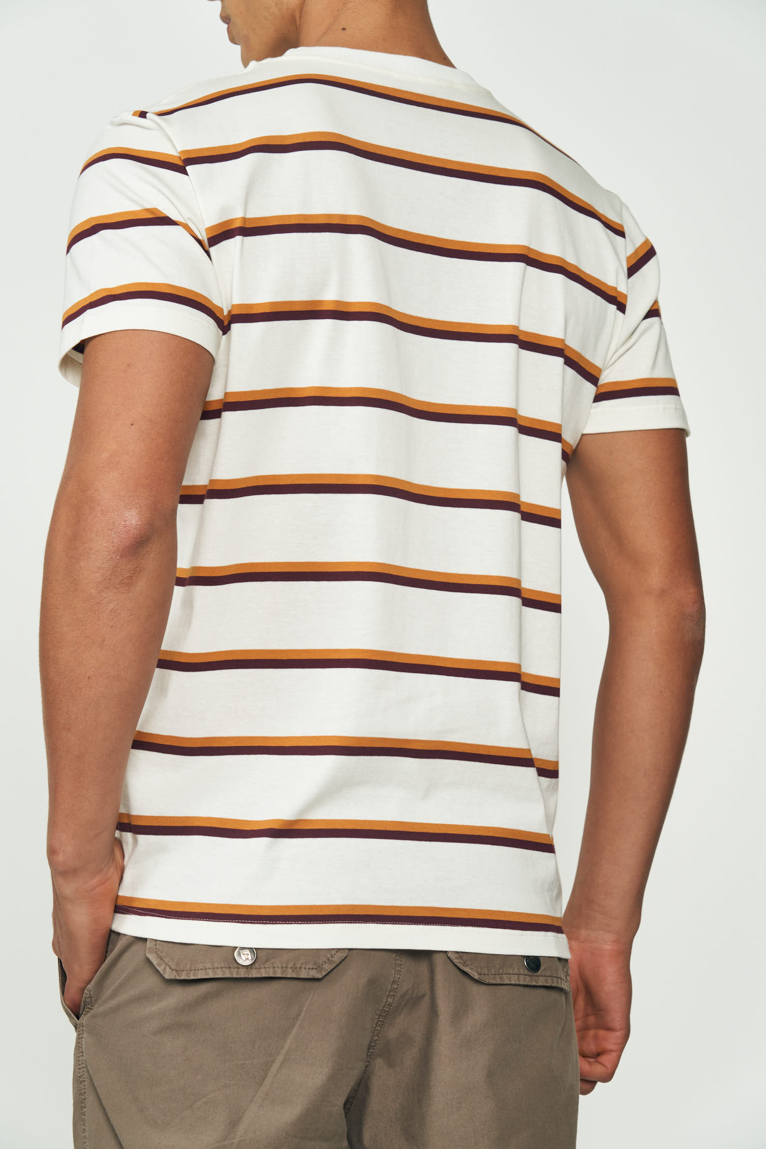 CAMISETA LISTRADA P OFF/AMAR/BOR