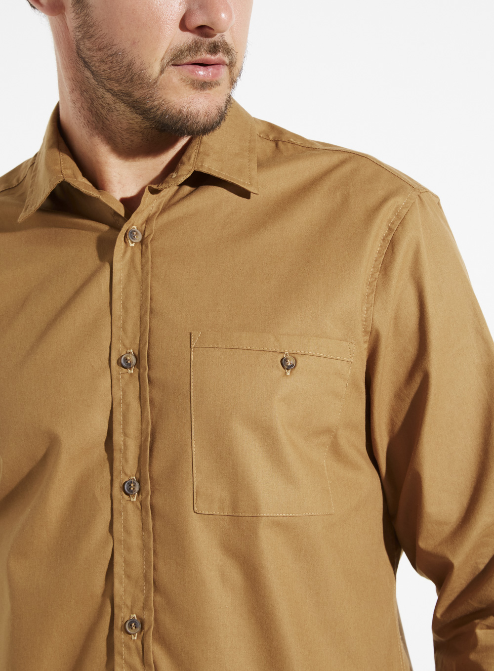 CAMISA RELAX M MARROM DELLE