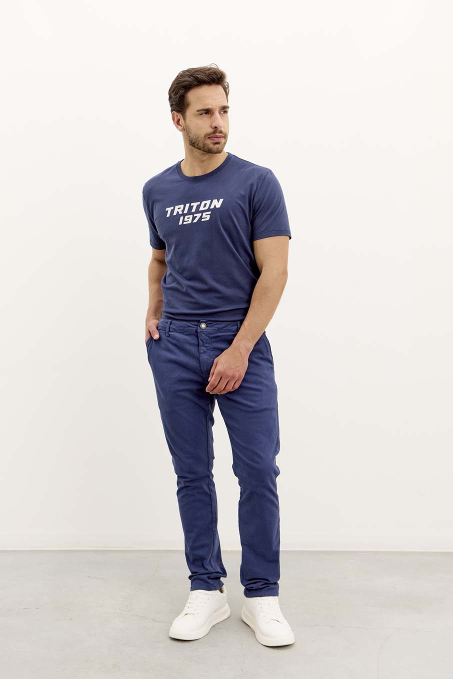 CALÇA SARJA HUGO 48 PRETO
