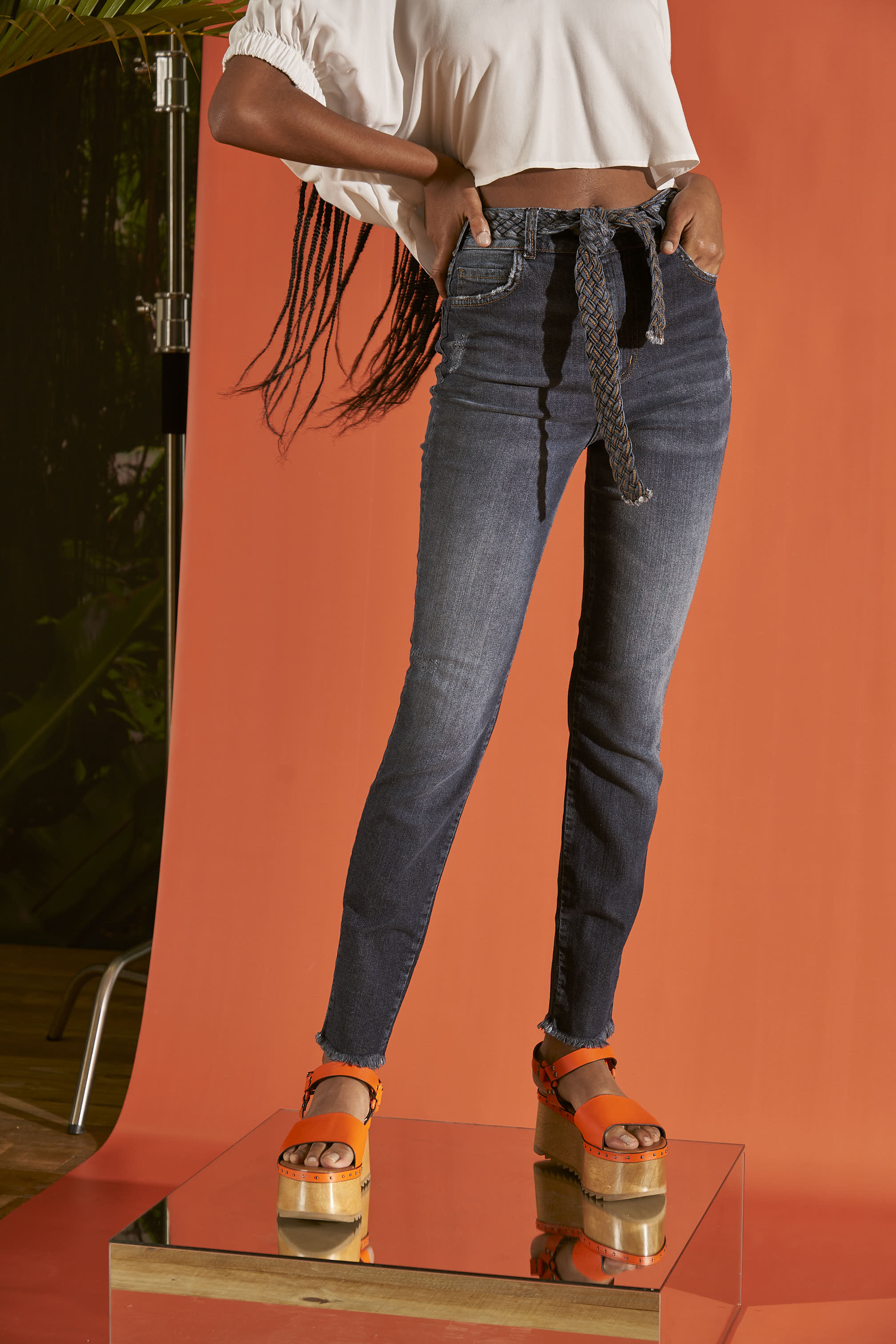 CALÇA JEANS KAREN 38 INDIGO