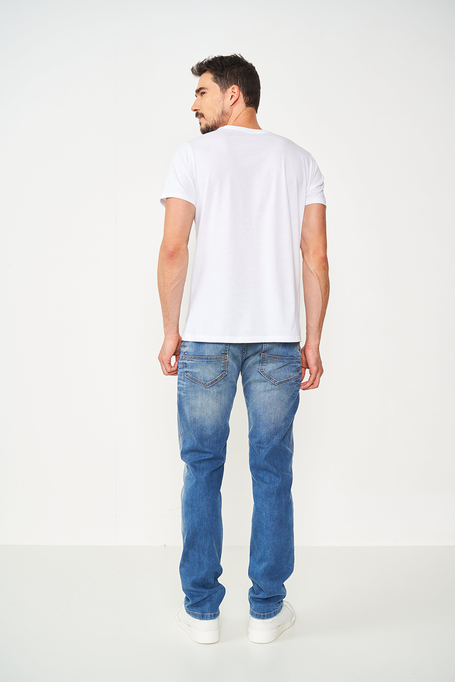 CALÇA JEANS ALEX SLIM 46 INDIGO