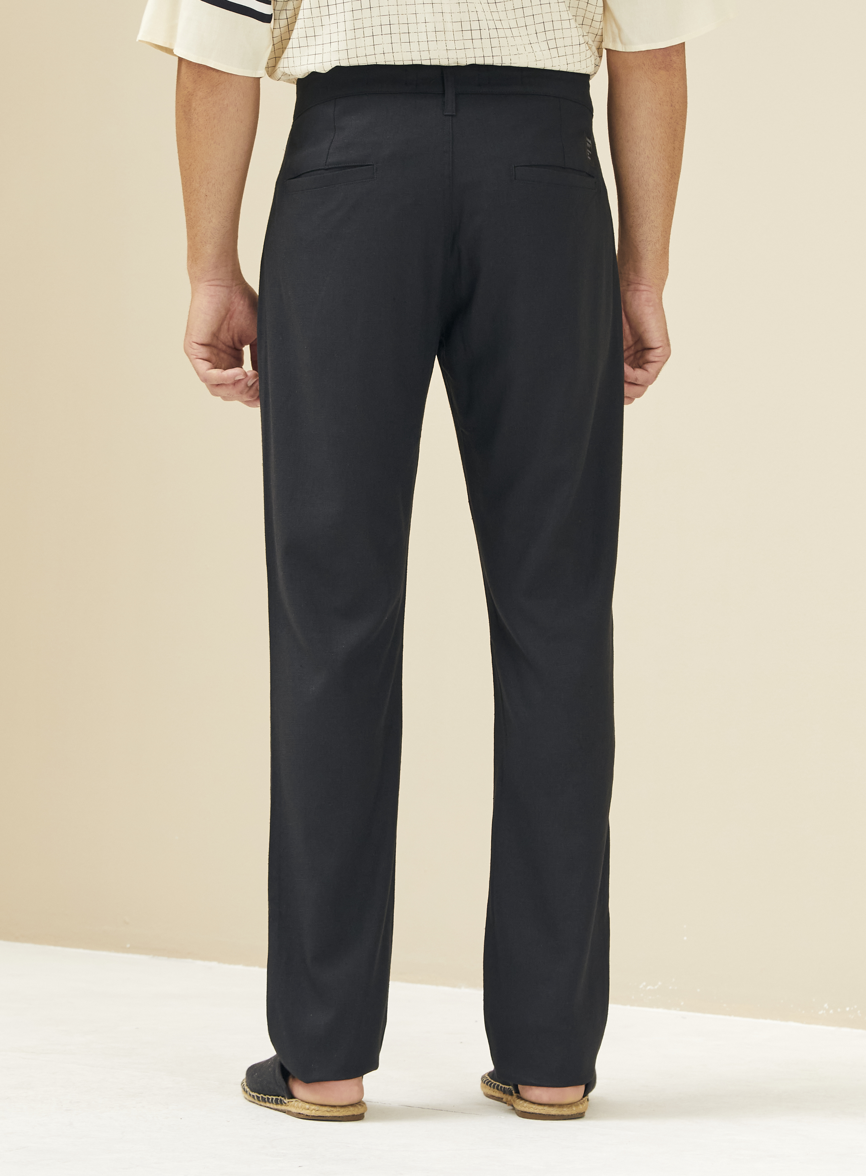 CALÇA LINHO 40 PRETO