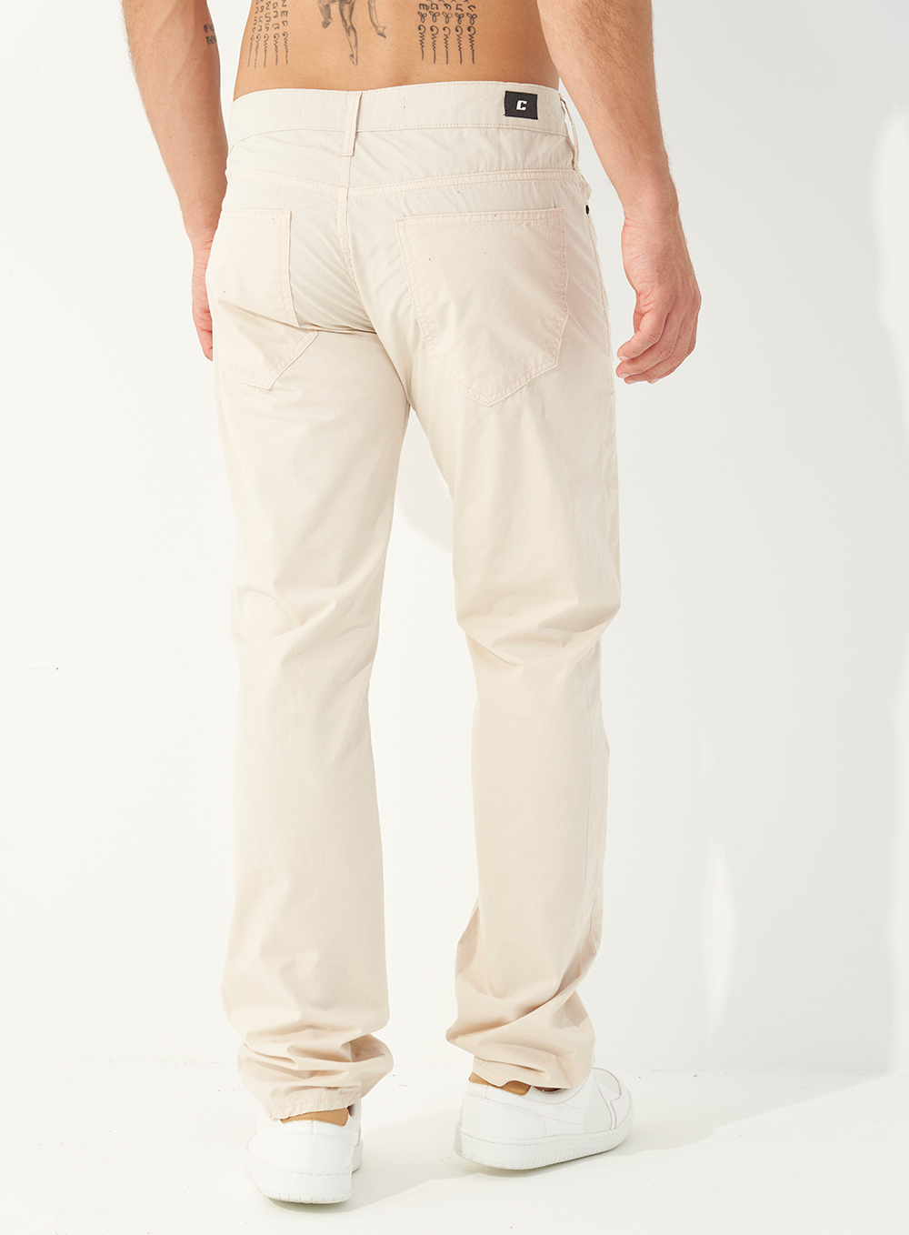CALÇA SARJA COMFORT 48 BEGE TAUPE