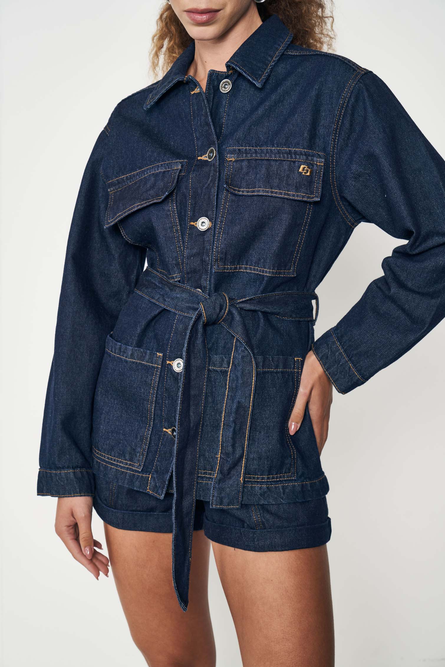 JAQUETA JEANS GG INDIGO